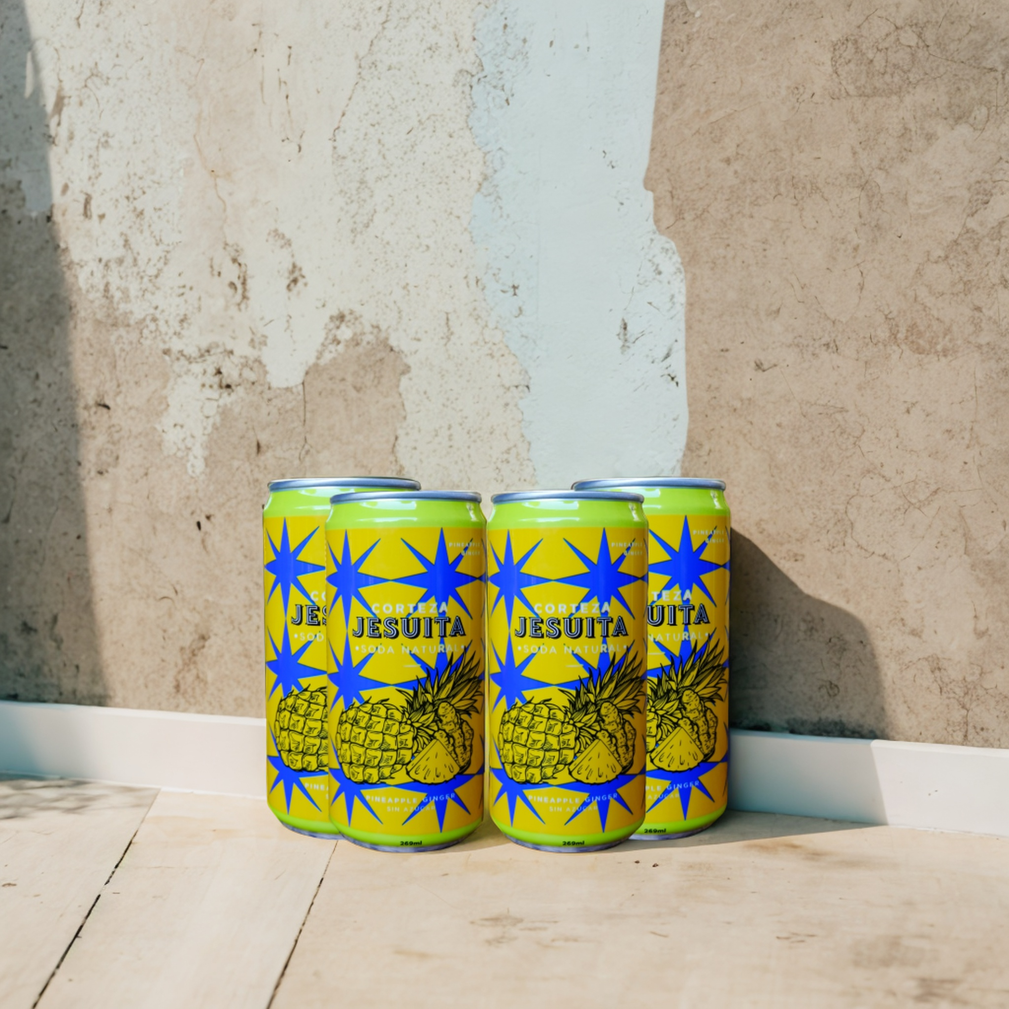 Pineapple Ginger  Soda Natural